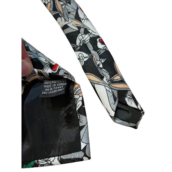 Vintage 1993 Looney Tunes Mania Bugs Bunny Men’s Novelty Neck Tie - Picture 4 of 5